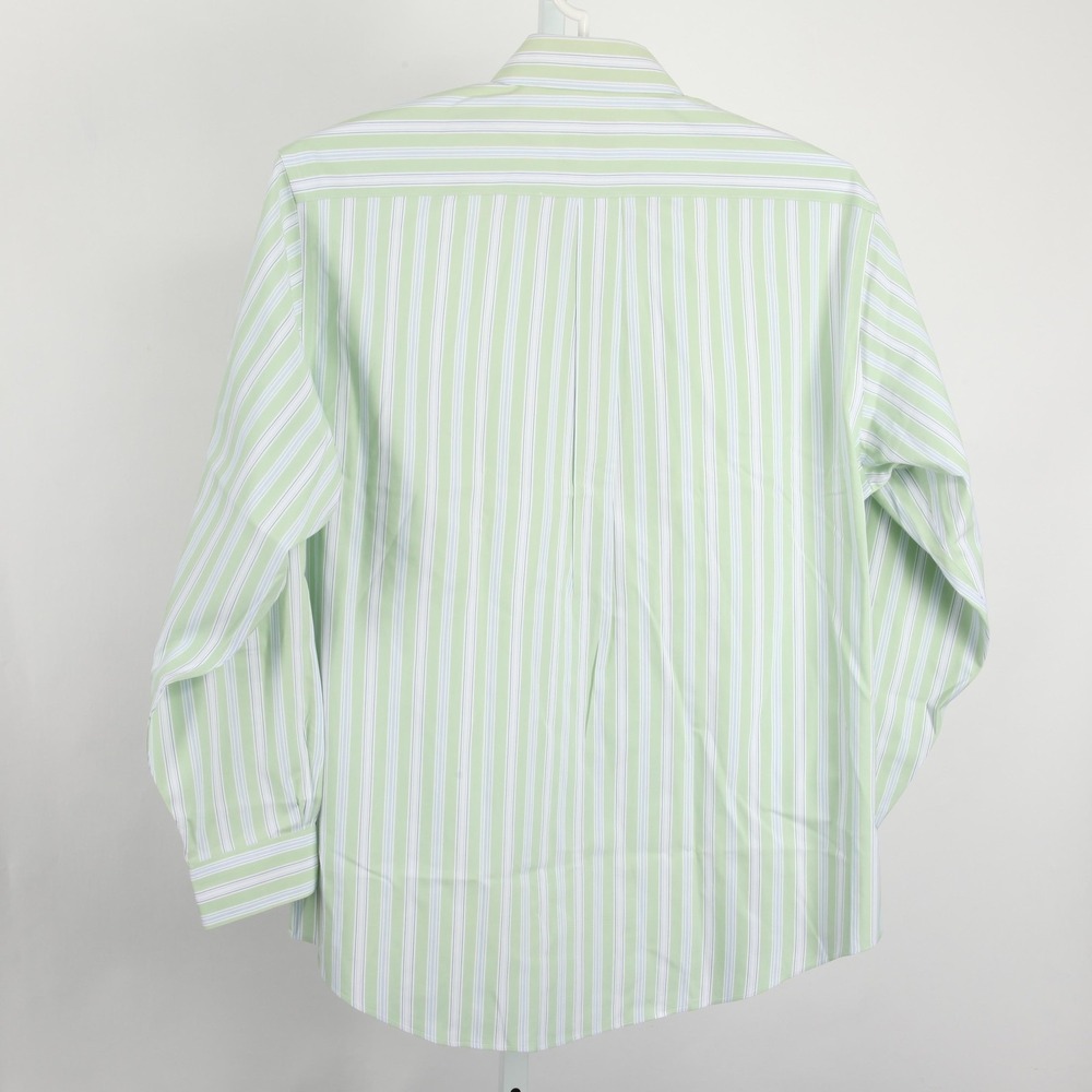 Brooks Brothers Shirt Mens Large 346 Non Iron Button Down Stripe Dress Shirt - Picture 3 of 9